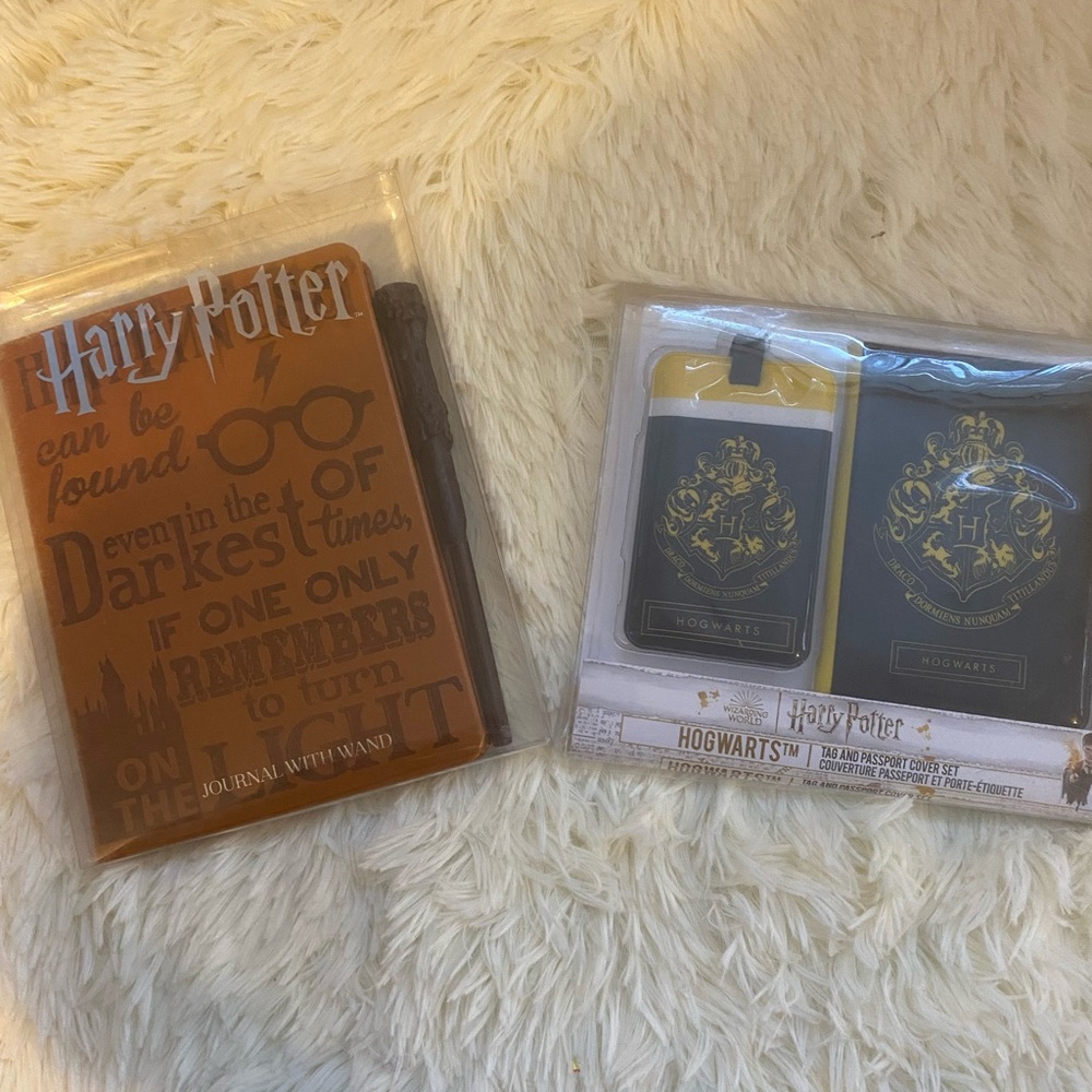Harry Potter  NEW Journal & Passport and Tag Cover Set